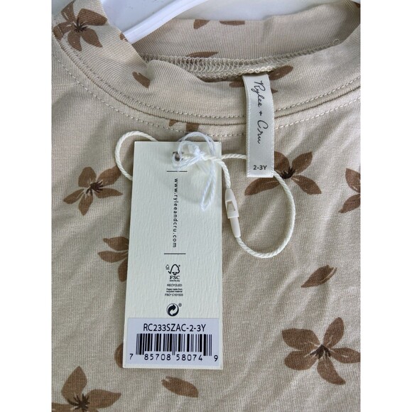 Rylee and Cru Scatter Floral Print Babydoll Dress Size 2-3 Years - Picture 3 of 7